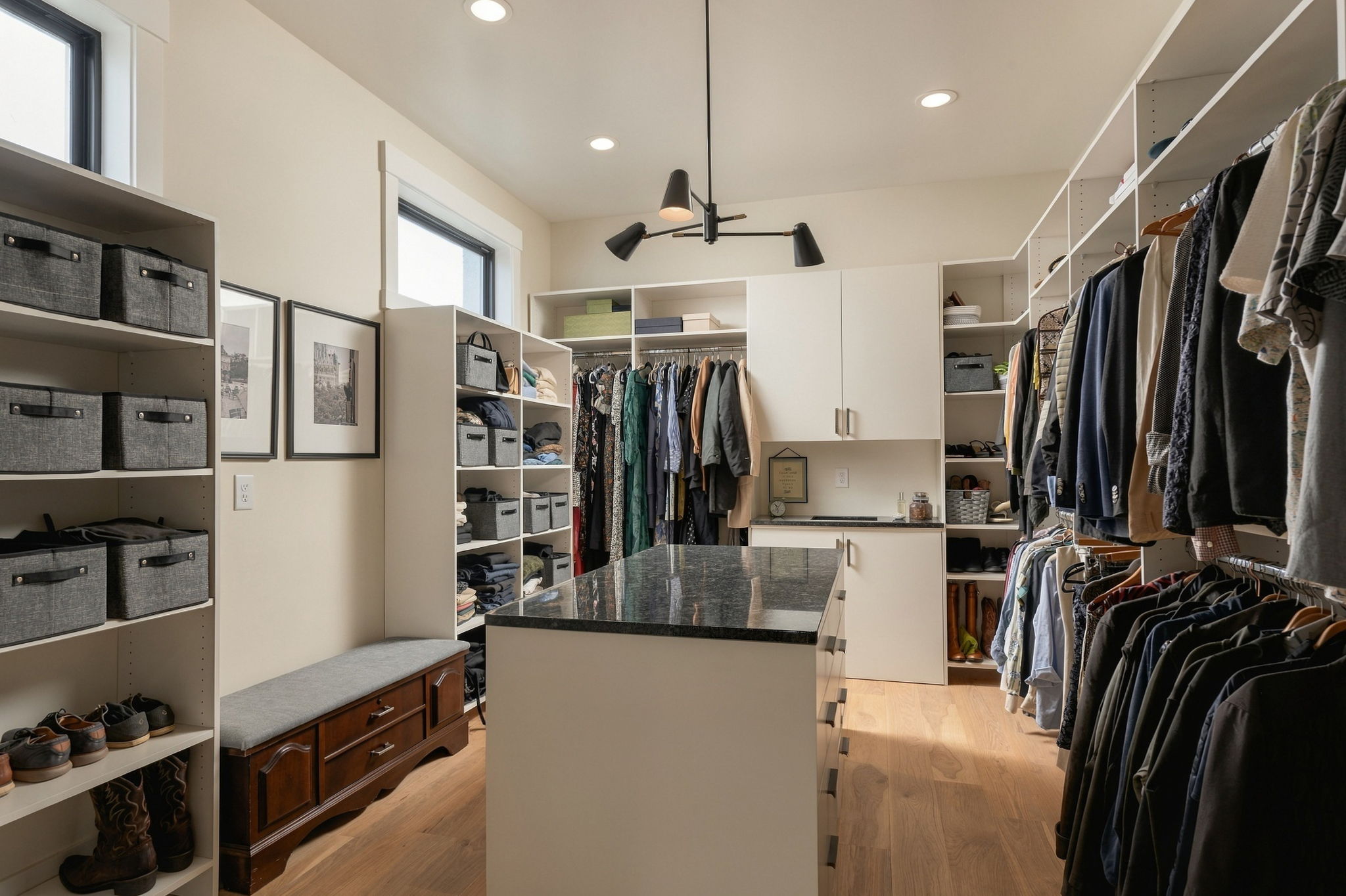 Primary closet