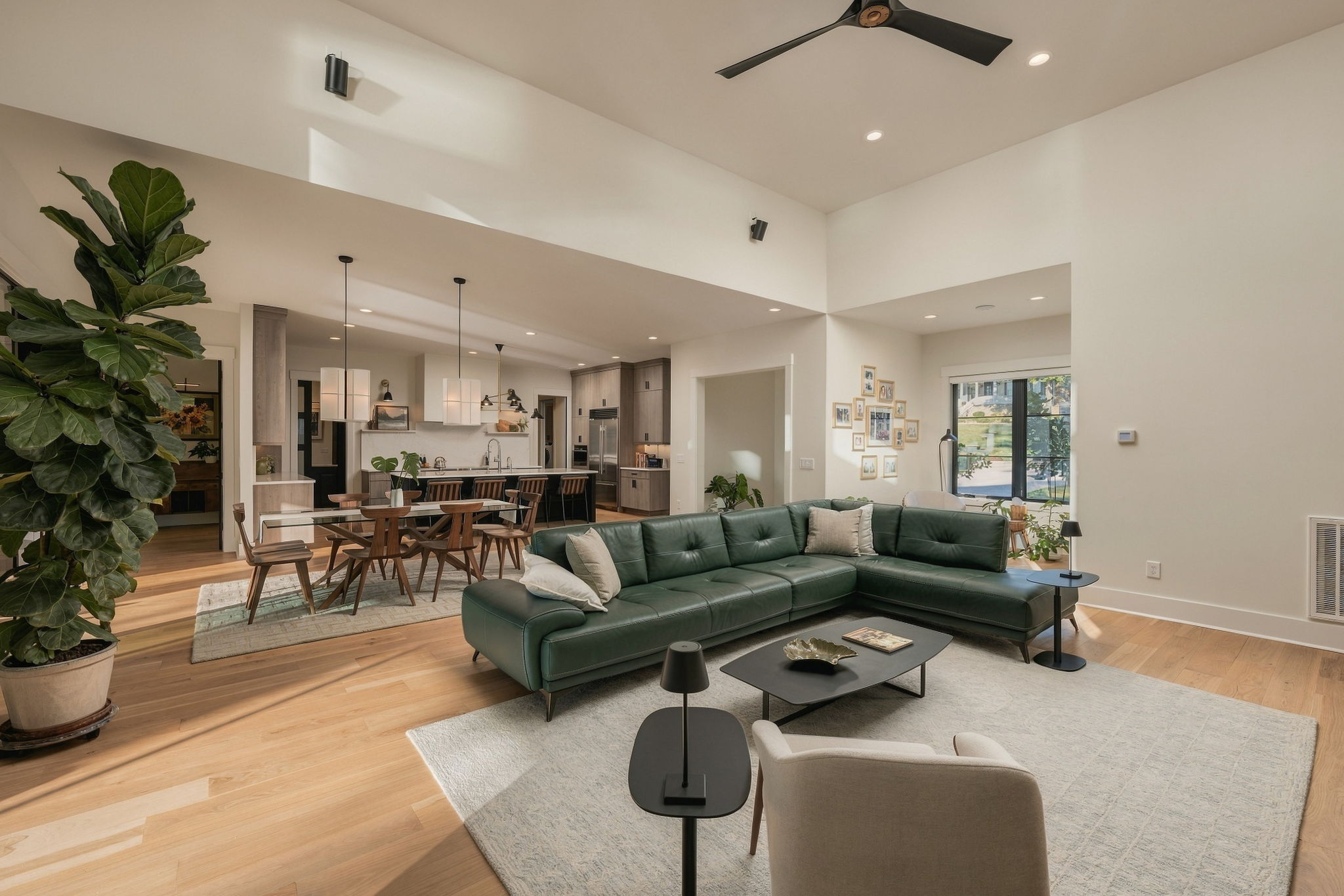 Living room to kitchen